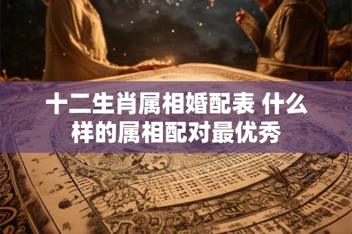 十二生肖属相婚配表 什么样的属相配对最优秀
