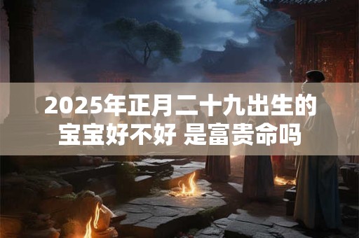 2025年正月二十九出生的宝宝好不好 是富贵命吗