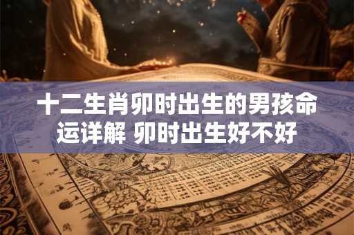 十二生肖卯时出生的男孩命运详解 卯时出生好不好