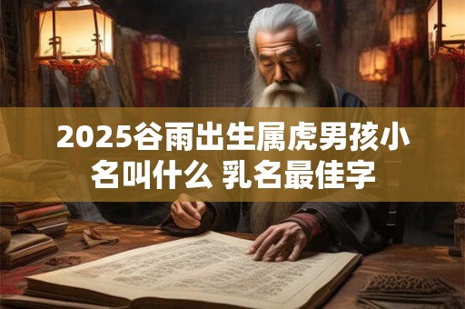 2025谷雨出生属虎男孩小名叫什么 乳名最佳字