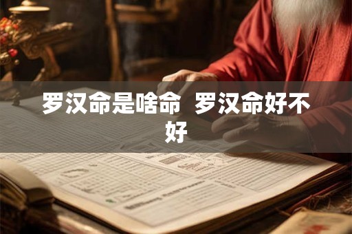 罗汉命是啥命  罗汉命好不好