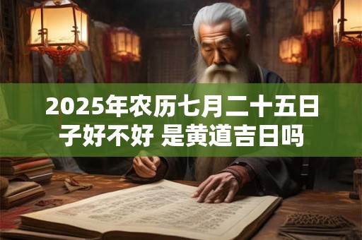 2025年农历七月二十五日子好不好 是黄道吉日吗