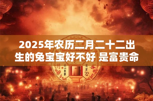 2025年农历二月二十二出生的兔宝宝好不好 是富贵命吗