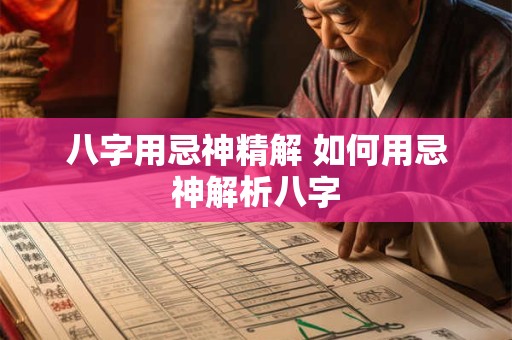 八字用忌神精解 如何用忌神解析八字