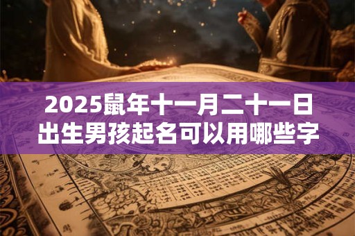 2025鼠年十一月二十一日出生男孩起名可以用哪些字