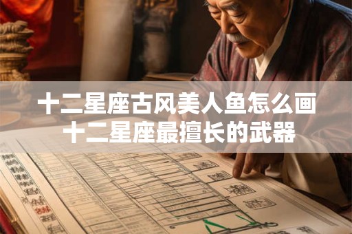 十二星座古风美人鱼怎么画 十二星座最擅长的武器