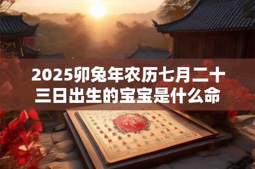 2025卯兔年农历七月二十三日出生的宝宝是什么命