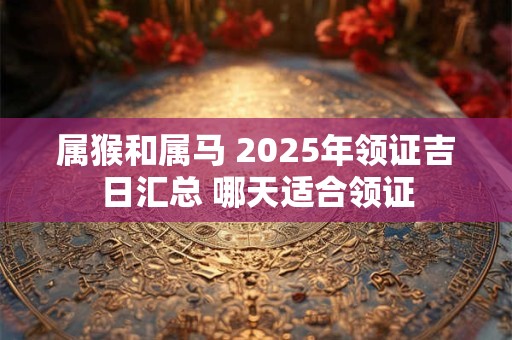 属猴和属马 2025年领证吉日汇总 哪天适合领证