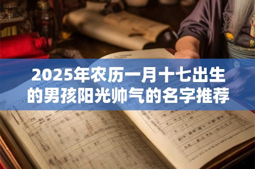 2026年农历一月十七出生的男孩阳光帅气的名字推荐