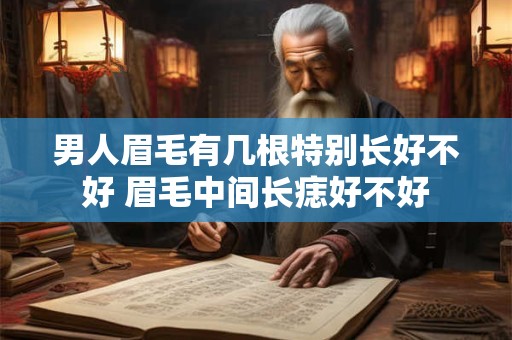 男人眉毛有几根特别长好不好 眉毛中间长痣好不好