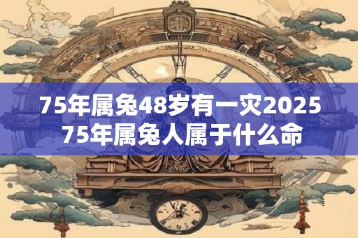 75年属兔48岁有一灾2026 75年属兔人属于什么命 75年属兔48岁有一灾2026 75年属兔人属于什么命