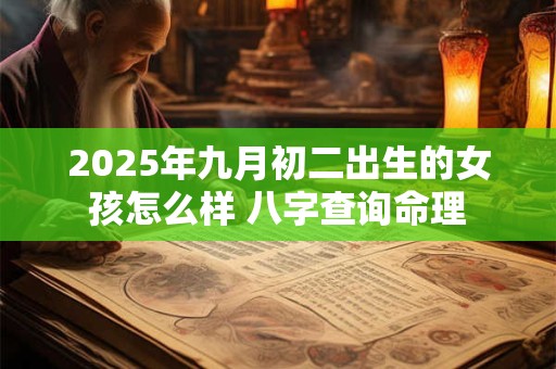 2025年九月初二出生的女孩怎么样 八字查询命理