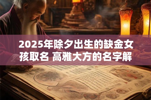 2025年除夕出生的缺金女孩取名 高雅大方的名字解析