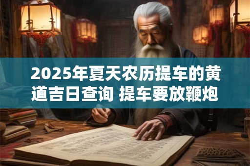 2025年夏天农历提车的黄道吉日查询 提车要放鞭炮吗