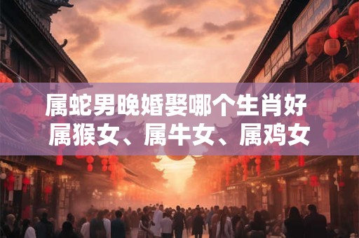 属蛇男晚婚娶哪个生肖好 属猴女、属牛女、属鸡女