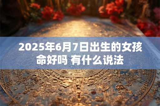 2025年6月7日出生的女孩命好吗 有什么说法