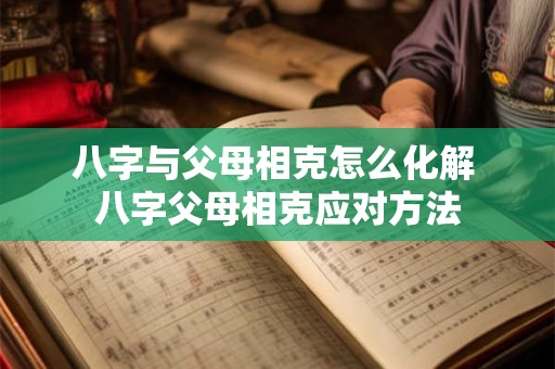 详细阅读:八字与父母相克怎么化解 八字父母相克应对方法 八字与父母相克怎么化解 八字父母相克应对方法