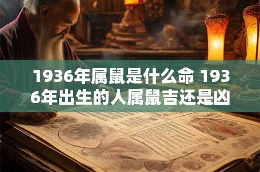 1936年属鼠是什么命 1936年出生的人属鼠吉还是凶