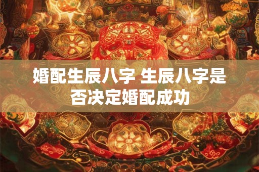 婚配生辰八字 生辰八字是否决定婚配成功