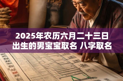2025年农历六月二十三日出生的男宝宝取名 八字取名吉利的名字