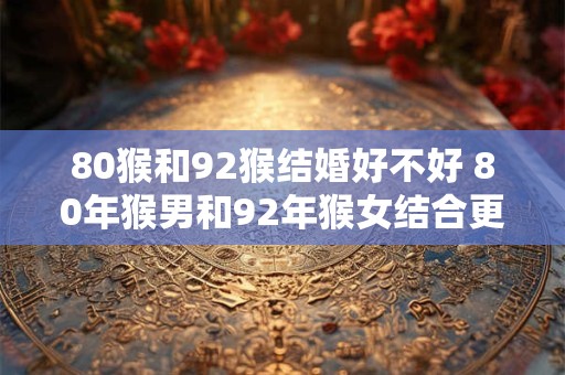 80猴和92猴结婚好不好 80年猴男和92年猴女结合更好