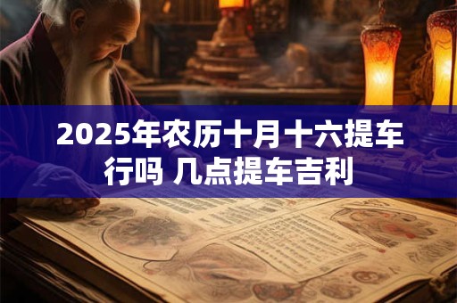 2025年农历十月十六提车行吗 几点提车吉利