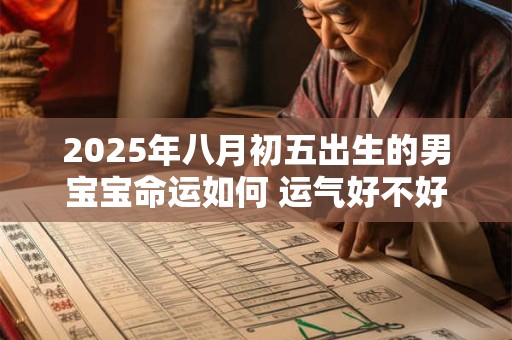 2025年八月初五出生的男宝宝命运如何 运气好不好