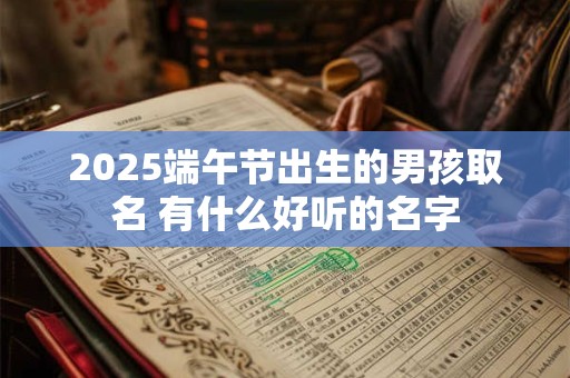 2025端午节出生的男孩取名 有什么好听的名字