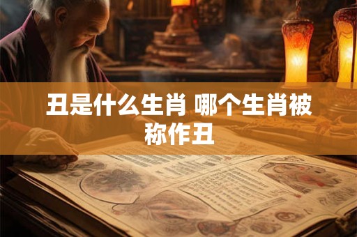 丑是什么生肖 哪个生肖被称作丑