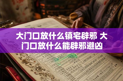 大门口放什么镇宅辟邪 大门口放什么能辟邪避凶