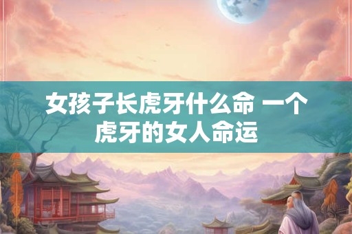 女孩子长虎牙什么命 一个虎牙的女人命运