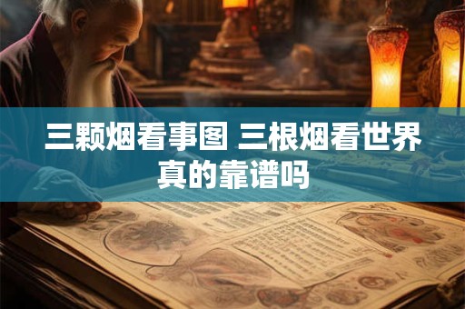 三颗烟看事图 三根烟看世界真的靠谱吗