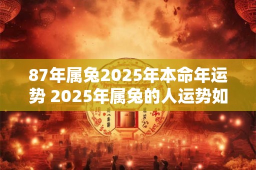 87年属兔2025年本命年运势 2025年属兔的人运势如何