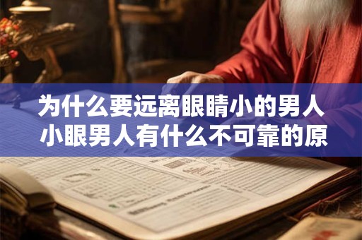 为什么要远离眼睛小的男人 小眼男人有什么不可靠的原因
