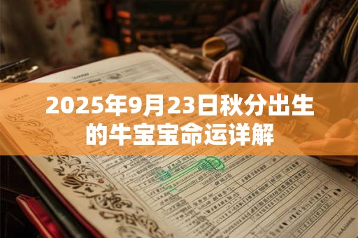 2025年9月23日秋分出生的牛宝宝命运详解 2025年9月23日秋分出生的牛宝宝命运详解