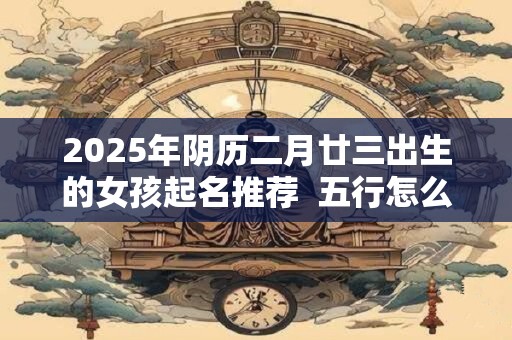 2025年阴历二月廿三出生的女孩起名推荐  五行怎么样