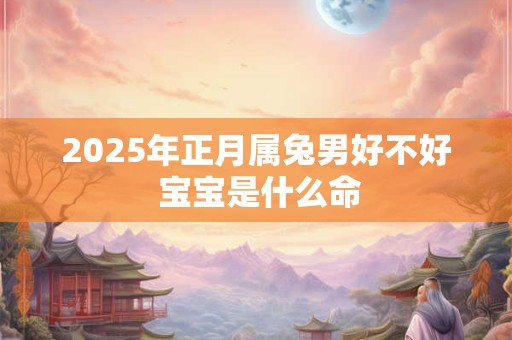 2025年正月属兔男好不好 宝宝是什么命