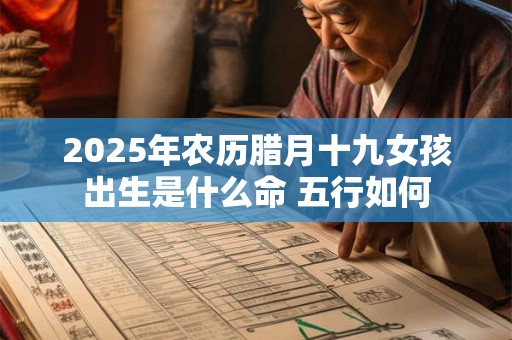 2025年农历腊月十九女孩出生是什么命 五行如何