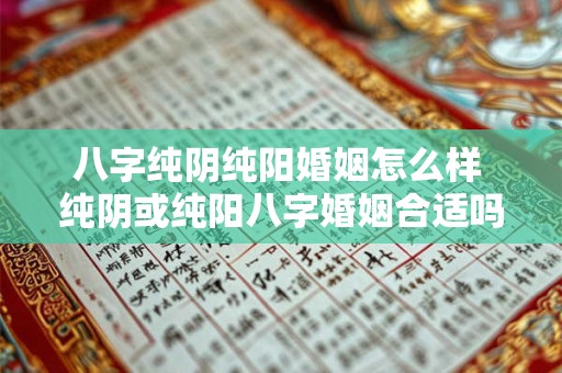 八字纯阴纯阳婚姻怎么样 纯阴或纯阳八字婚姻合适吗