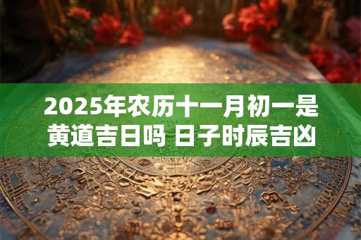 2026年农历十一月初一是黄道吉日吗 日子时辰吉凶