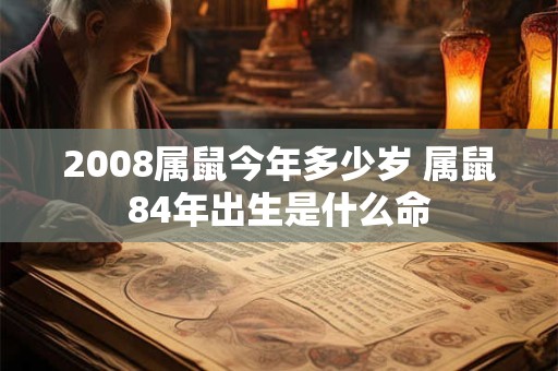 2008属鼠今年多少岁 属鼠84年出生是什么命
