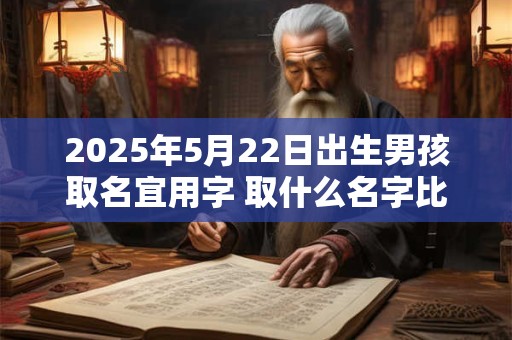 2025年5月22日出生男孩取名宜用字 取什么名字比较好