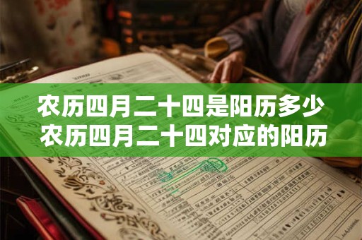 农历四月二十四是阳历多少 农历四月二十四对应的阳历日期是什么
