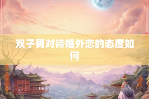 双子男对待婚外恋的态度如何