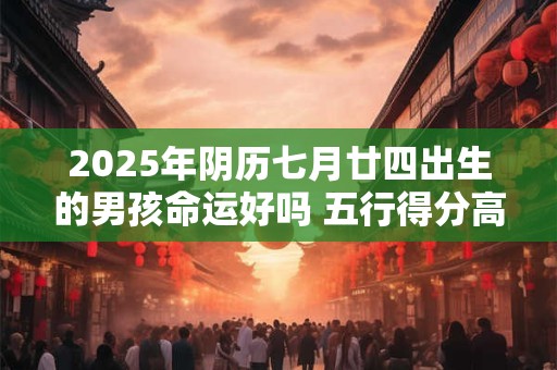 2025年阴历七月廿四出生的男孩命运好吗 五行得分高不高