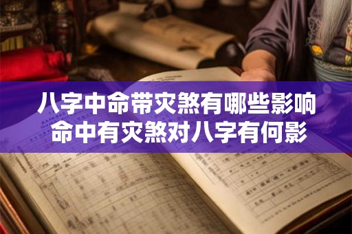 八字中命带灾煞有哪些影响 命中有灾煞对八字有何影响