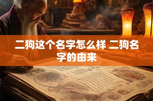 二狗这个名字怎么样 二狗名字的由来