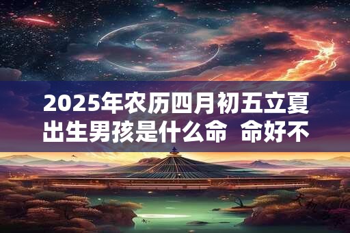 2025年农历四月初五立夏出生男孩是什么命  命好不好