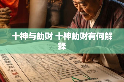 十神与劫财 十神劫财有何解释