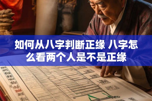 如何从八字判断正缘 八字怎么看两个人是不是正缘